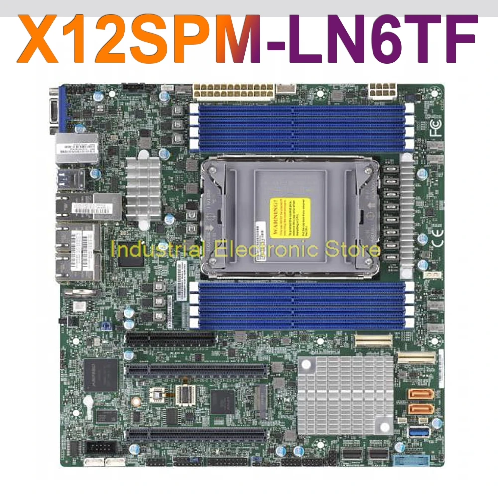 

For Supermicro LGA-4189 C621A M-ATX 10XSATA 3 DDR4-3200MHz Server Motherboard X12SPM-LN6TF