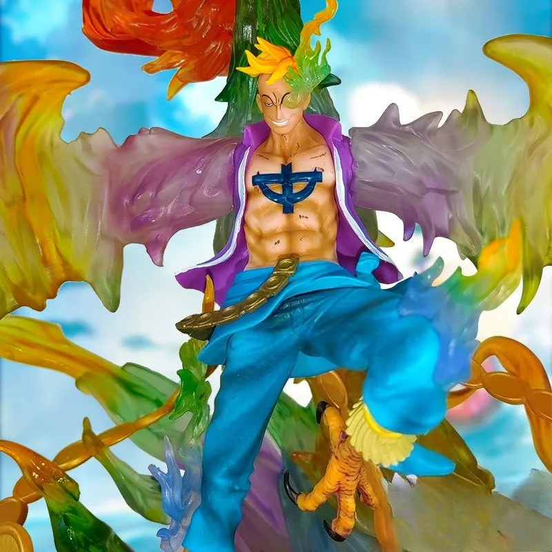 قطعة واحدة من شخصية GK Marco the Phoenix - تمثال كبير 40 سم، PVC، محاصر رائع، ديكور مجموعة الرسوم المتحركة