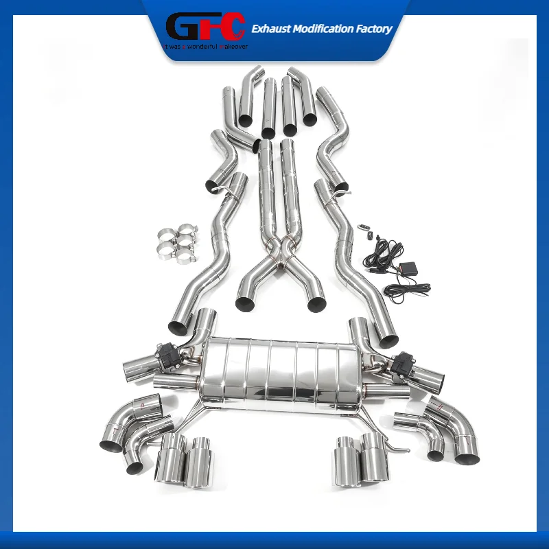 GFC Catback Valvetronic Muffler for BMW M550i G30 4.4T N63 XDrive 2017-2023 High-Performance SUS304 Auto Valve Exhaust Pipe