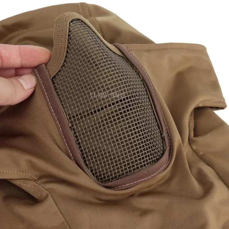 Máscara táctica para casco malla acero cara completa Airsoft Paintball - imagen 2