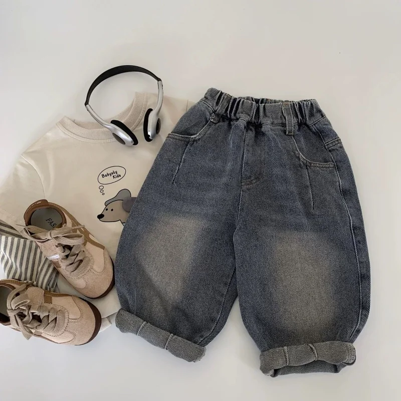 

Boys Jean Pants Long Trousers Denim 2025 New Arrive Spring Autumn Baby's Kids Teenagers High Quality School Children's Clothing