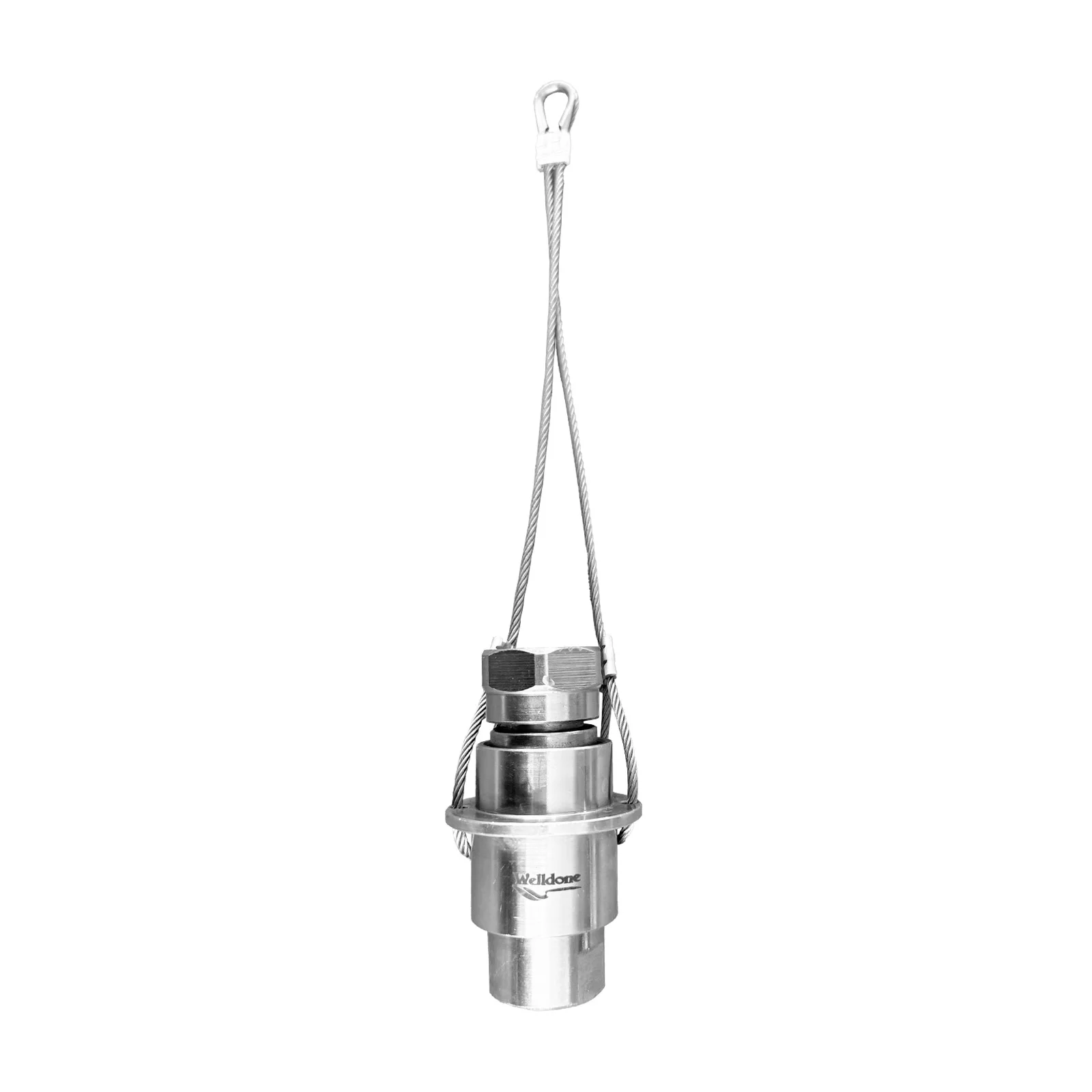 Electric Emergency Disconnect Safety Valve, Stainless Steel LPG Breakaway Coupling M27×1.5 Thread for Fuel Dispenser