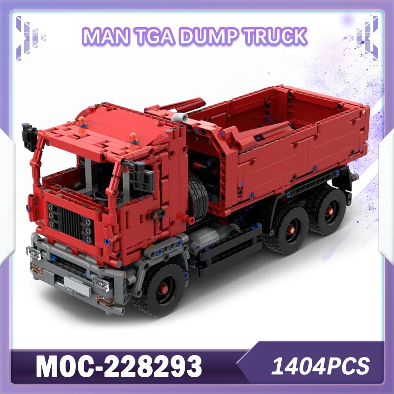 

1404 шт. MOC-228293 городской инженерный MAN TGA самосвал строительный блок техническая модель набор кирпичей креативные подарки