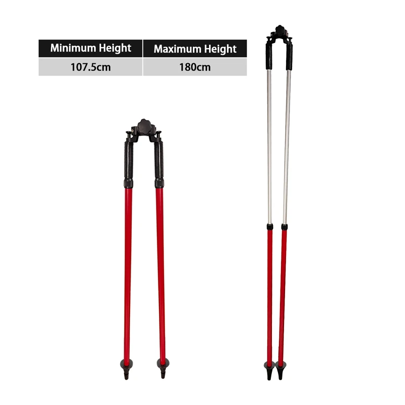 2 szt. Aluminiowa rzepka odbierająca dźwignia do SURVEYING TOTAL STATION GPS rover pręt pryzmat słup bipod SECO