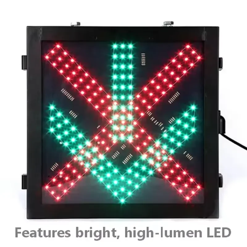 300mm Carriageway Red Cross Green Arrow LED Traffic Light Stop and Go Traffic Light for Expressway Use