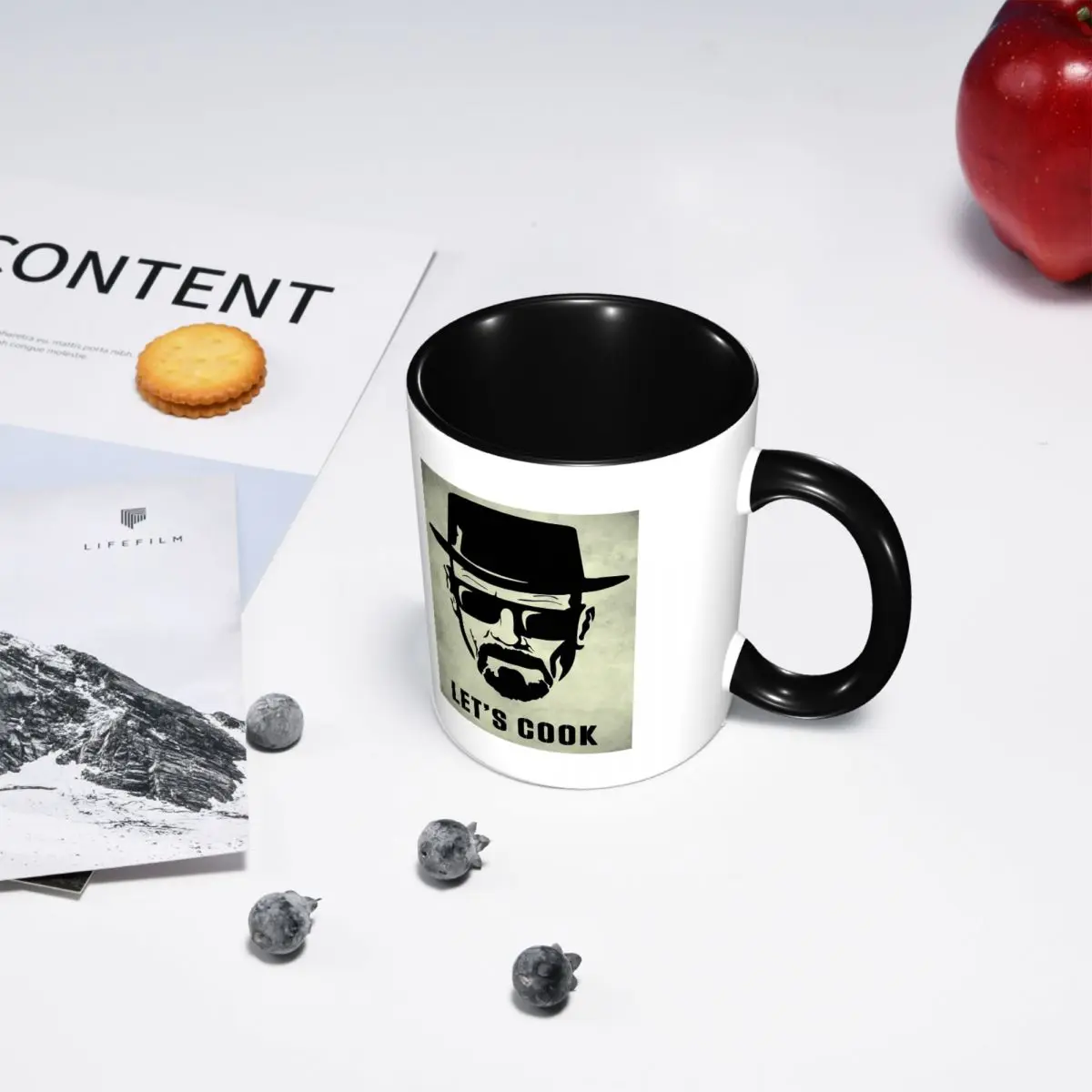 Heisenberg Lets Cook Mug Funny Ceramic Coffee Cups Tea Mugs Milk Cup Drinkware Gifts for Woman Man