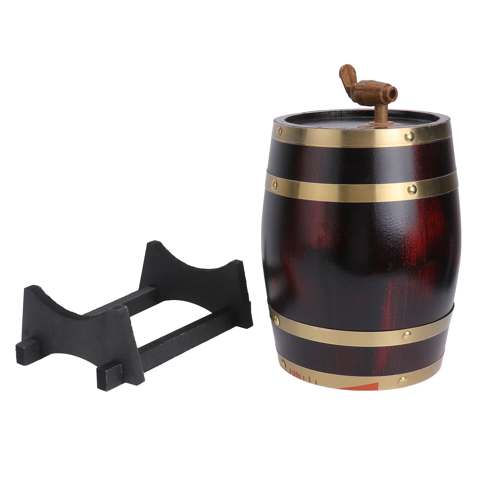 

1 шт., реалистичная бочка для красного вина, ведро для хранения пива, 3 литра, деревенский кран, изогнутая основа, бар, паб, домашний декор для кухни