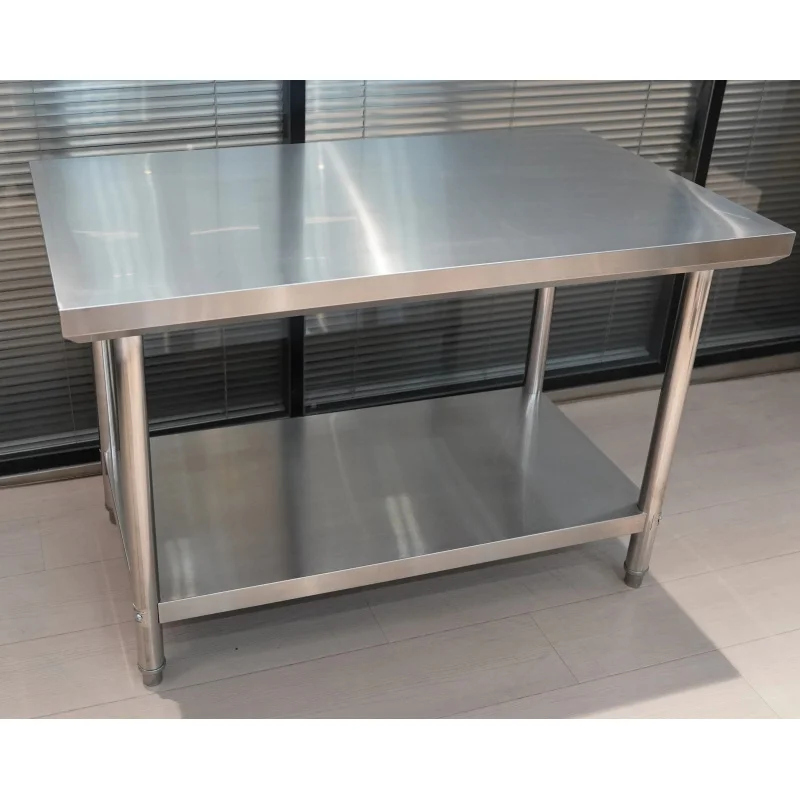 custom.Commercial Grade Food Preparation Workbench 304 201 Stainless Steel Work Table Catering Kitchen