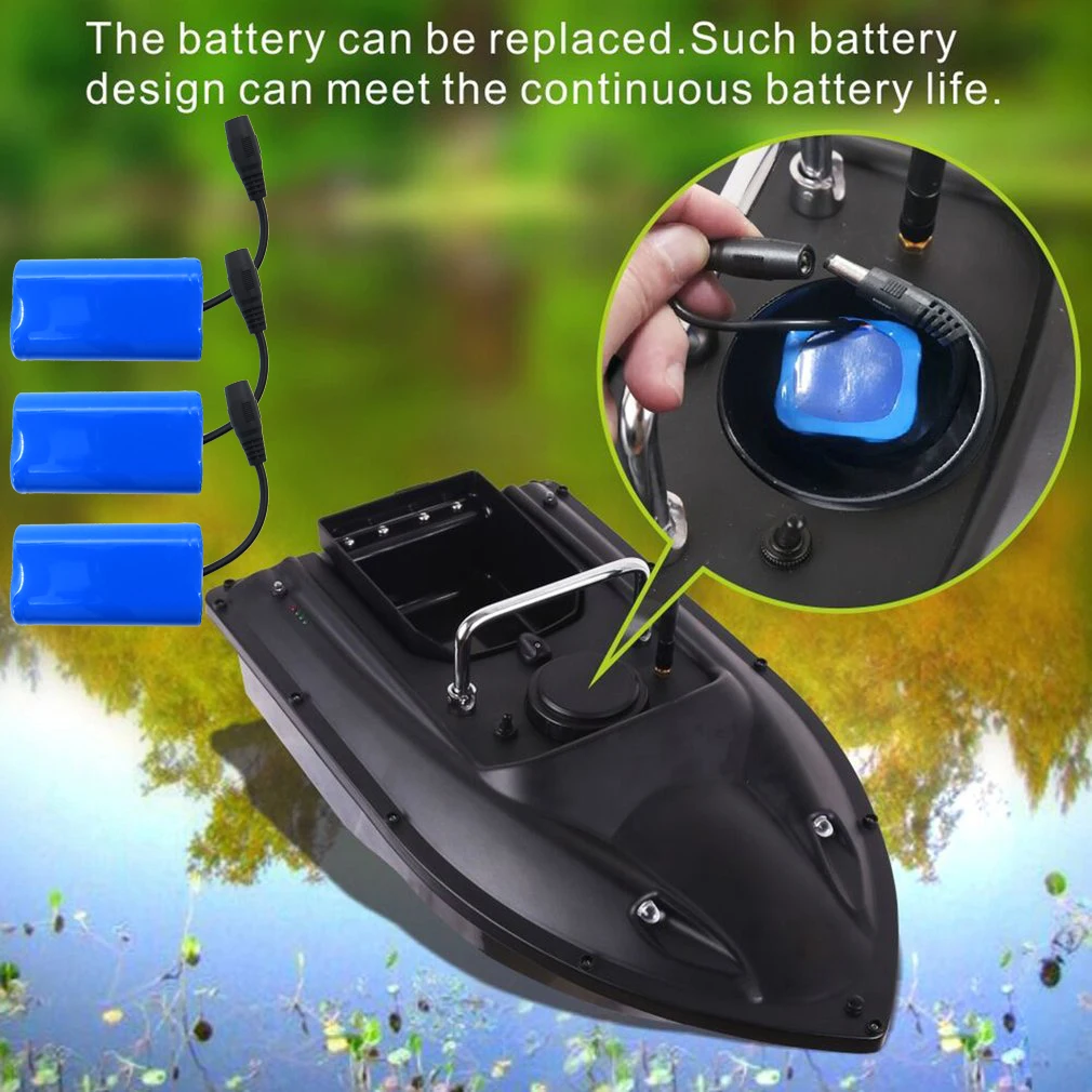 

D13 RC Bait Boat with 3 battery Dual Motor Fish Finder Ship Boat Remote Control 500m Boats 1.5kg Heavy Load Fishing Tool Toys