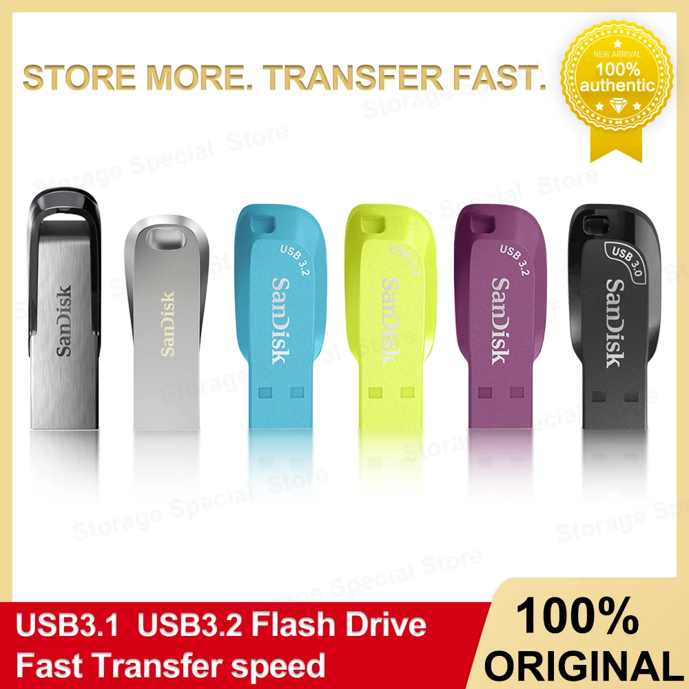 

High Speed USB 3.1 Flash Drive Pendrive 32GB 64G 128G 256G 512GB USB-A Pen Drive Memory Stick For Laptop PC Portable mini U Disk