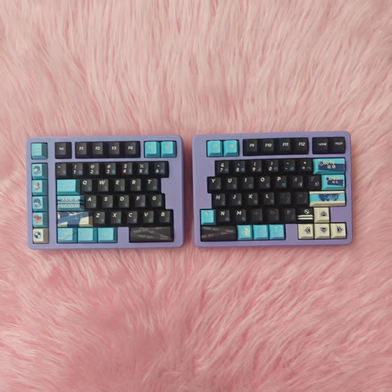 75key Wireless Split Mechanical Keyboard Kit Gasket Structure Hotswap Single Mode 2.4G DIY Custom Separate Keyboard Game Office