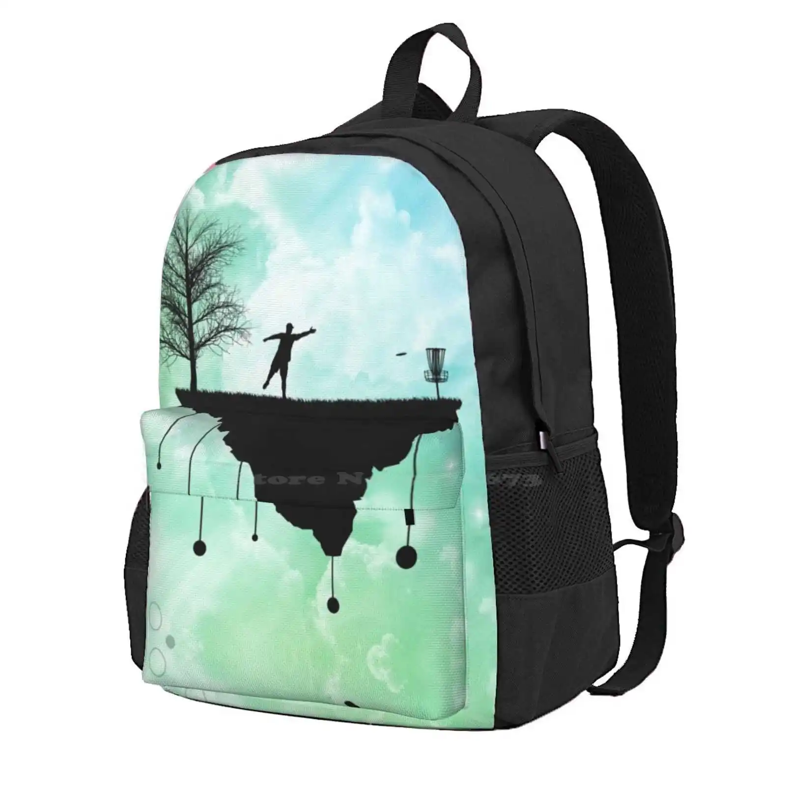 Putt Plastic In Its Place Hot Sale Schoolbag Backpack Fashion Bags Disc Golf Golf Sports Graphic Design Flying Disc Basket