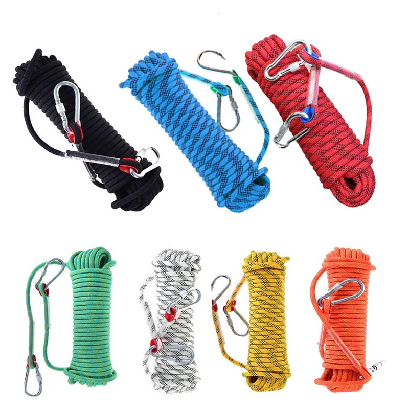 10M 20M En Plein Air Flottant Escalade Corde Auxiliaire Cordes 10mm 12mm Dia Haute Résistance Corde Corde De Sécurité de Randonnée Trekking Accessoires