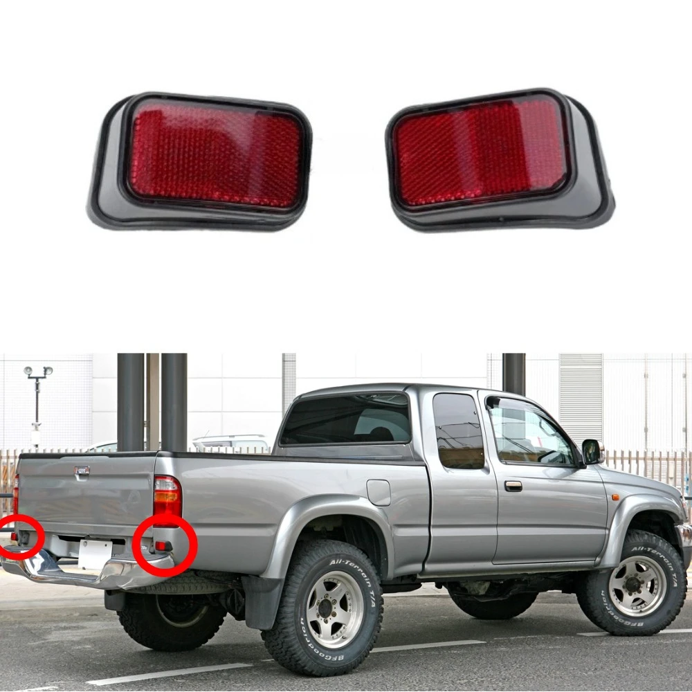 

L or R Rear Reflector Bumper Light Shell for Toyota Hilux Pickup 1997-2006 Reflector Lamp Kit 81920-35030 81910-35040