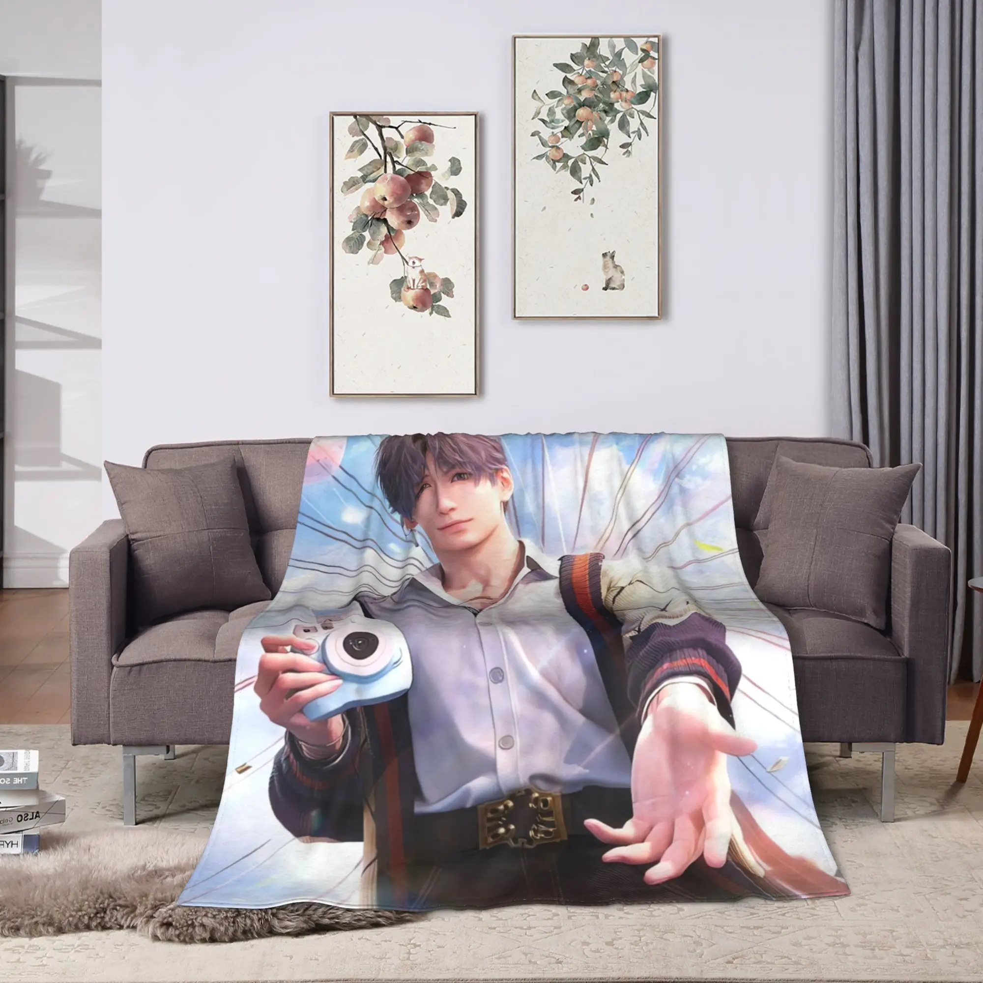 Soft BlanketsChild Travel Love and Deepspace Your Husbands Your Boyfriends Throw Blanket  Flannel Bedspread