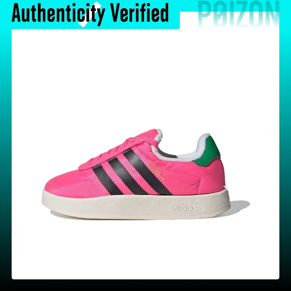 Adidas Originals Gazelle Skate Shoes Women's Low-top Bright Pink/Black/Green IE1433