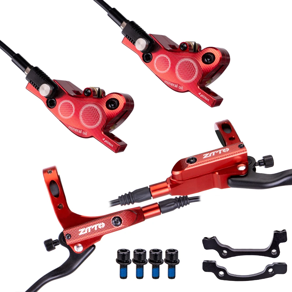 ZTTO MTB 4-zuiger fiets hydraulische schijfrem M840 met koelpads oliedruk racefiets rotor remklauwen IS PM Mount