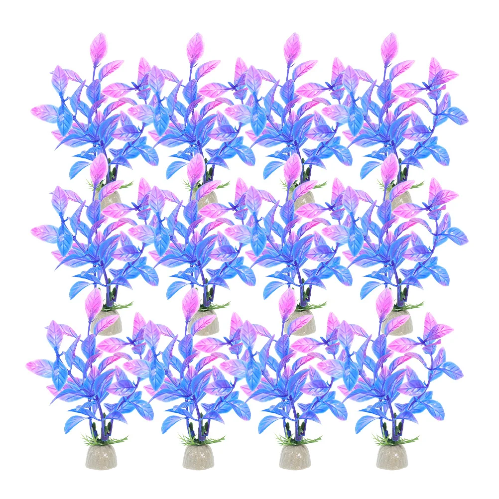 

20pcs Simulation Plant Decor Aquatic Plants For Aquarium Artificial Water Plants Models Fish Tank Decoration Lightweight Natural