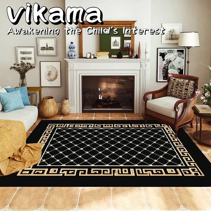 

Роскошный скандинавский ковер VIKAMA — нескользящий для гостиной, дивана, журнального столика и спальни — стильные коврики