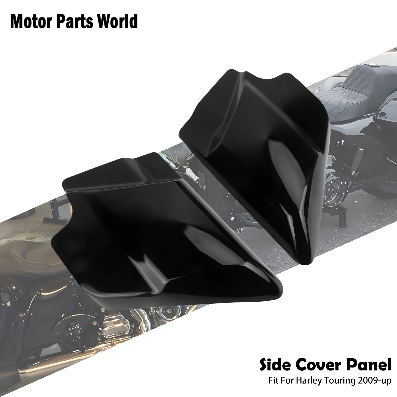 

Motorcycle ABS Plastic Side Cover Panels For Harley Touring Road King Electra Street Glid Road Glide FLHTK FHLR 2009-Later