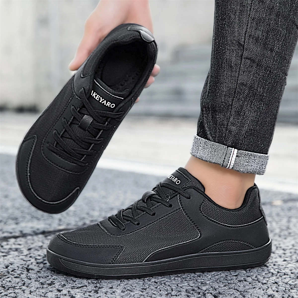 Men's Wide-Toe Shoes, Lightweight and Breathable, Minimalist Barefoot Sneakers with Zero-Drop Sole, Perfect for Wide Feet, Bunion Sufferers, and an Ultimate Relaxation Experience