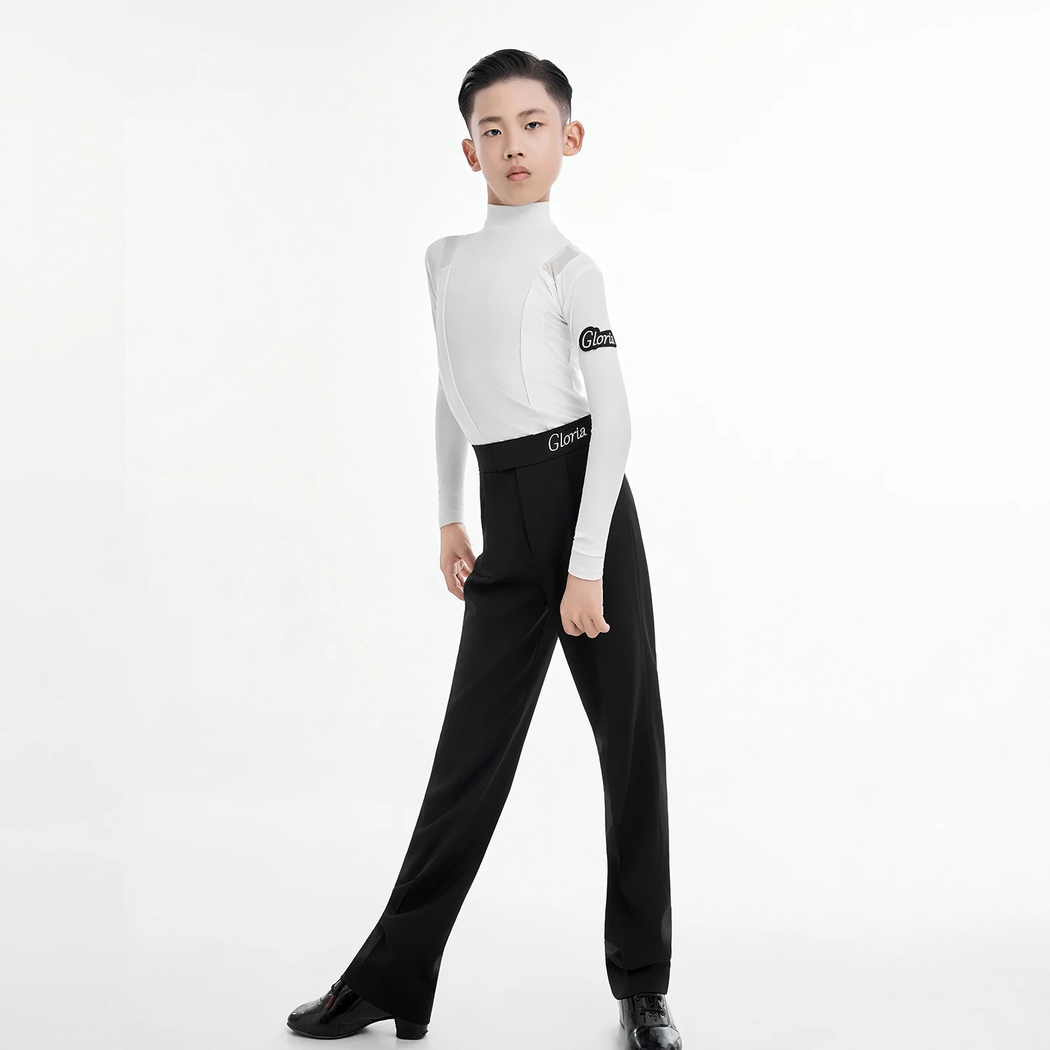 2025 neue Latin Dance Praxis Kleidung Für Jungen Langarm Latin Hosen Outfits Chacha Rumba Tango Latin Dance Kostüme XH 3510