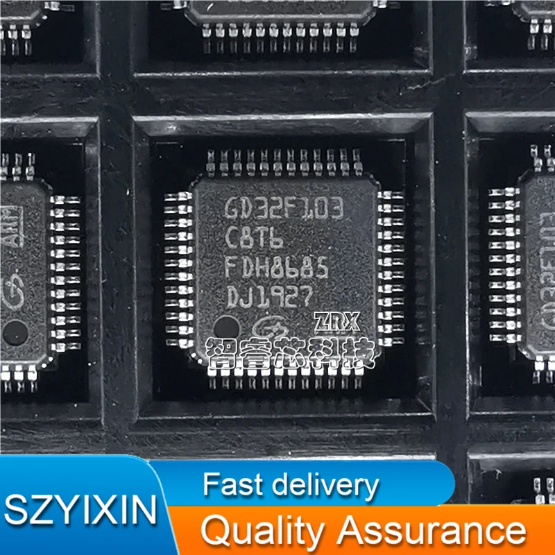 5Pcs/Lot New Original GD32F103C8T6 Package LQFP48 32-bit microcontroller chip  In Stock