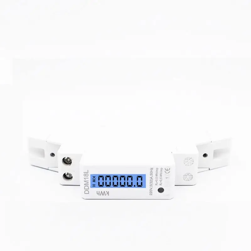 LCD-Anzeige einphasig Din Rail Strom verbrauch Energie zähler 5-32a kWh Stromzähler