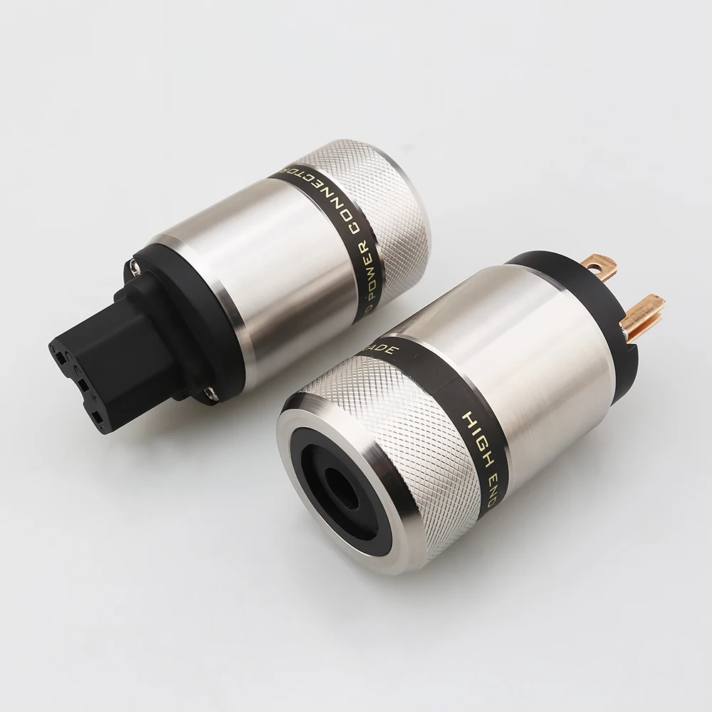 Audiocrast MP160 اوديوفيلي الفوسفور النحاس IEC موصل الولايات المتحدة ذكر أنثى قابس طاقة ل Hifi لتقوم بها بنفسك كابل الطاقة محول القابس