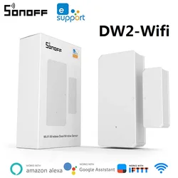 SONOFF DW2 WiFi Magnetic Door/Window Sensor Smart Home Security EWeLink Remote Alerts Notification Work With Alexa Google Home
