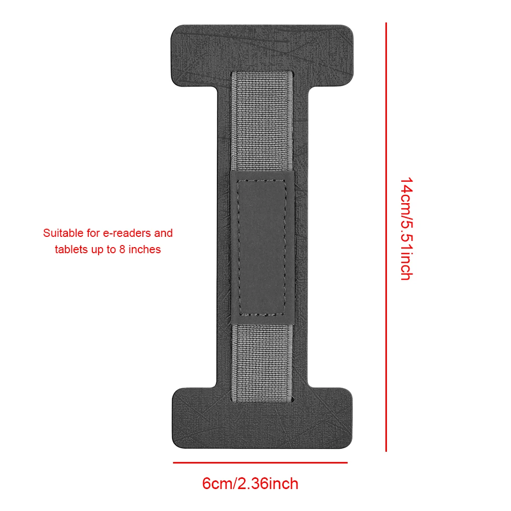 Suporte de alça de aperto para tablet, antiderrapante, alça de dedo, suporte de mão para tablet kindle de 6-8 polegadas