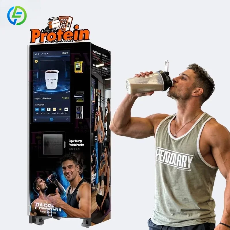 FL Retail Protein Vending Machine 32Inches Large Touchscreen Display Flavor Variety Offering Range Of Popular Flavors Customized