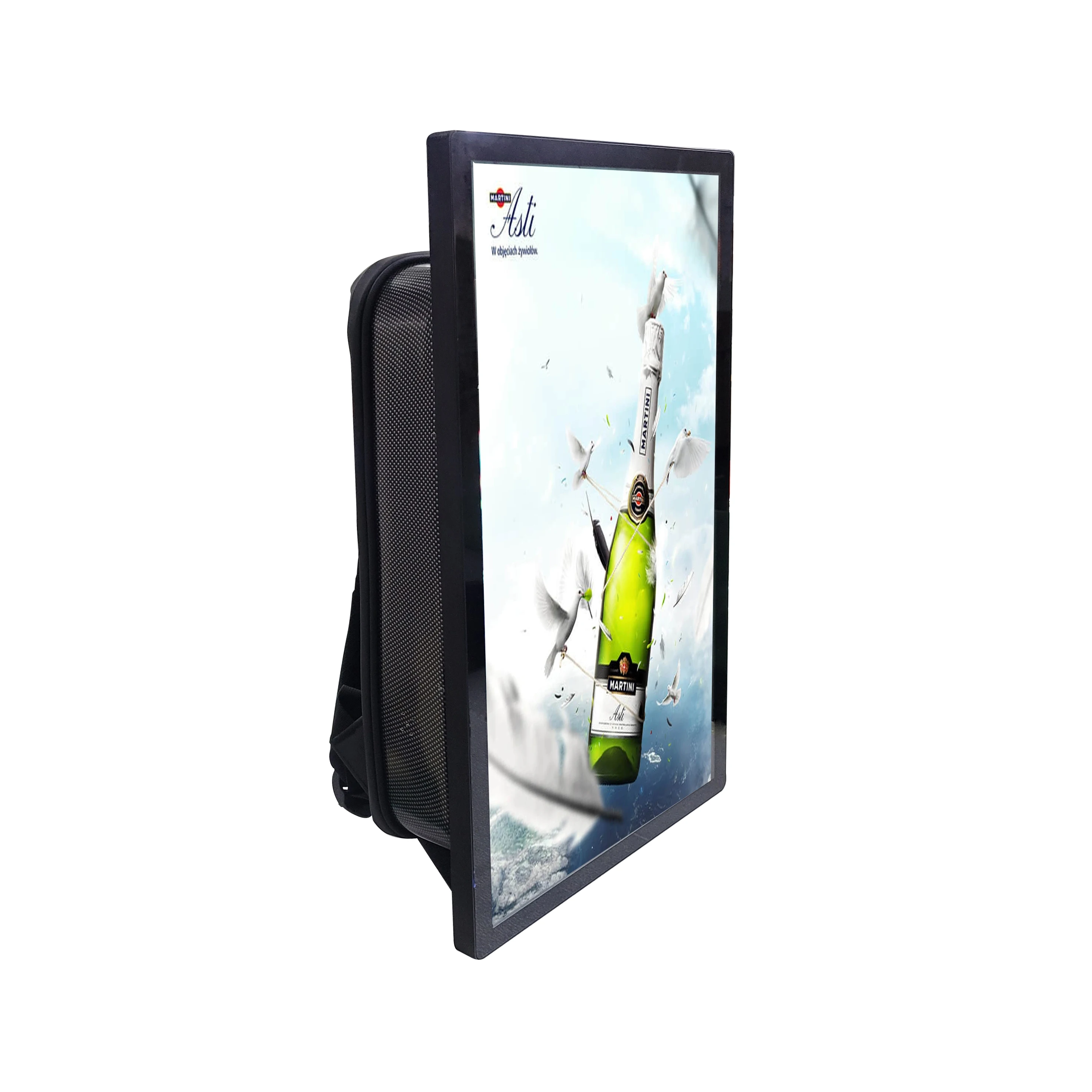 

Portable Indoor LCD Display Screen Advertising Factory Backpack Billboard Media Elevator Digital Signage Signage Digital Poster