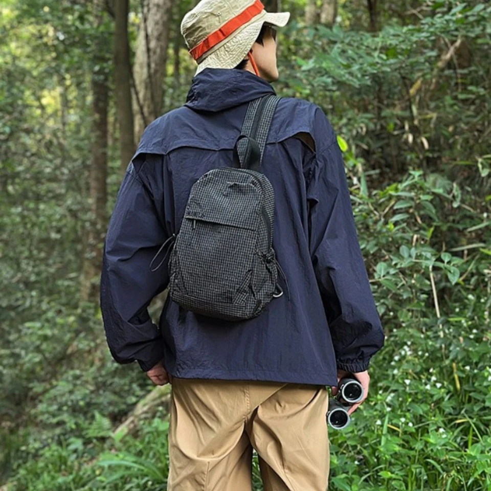 2-in-1 Convertible Outdoor Hiking Shoulder Bag Men Women Universal Water-Resistant Backpack Daily Commute Travel Crossbody Bag