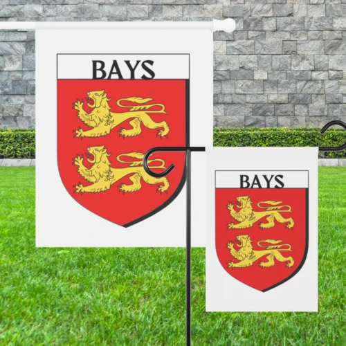 Custom ANY Bays Family Crest Coat of Arms Garden House Flag 12