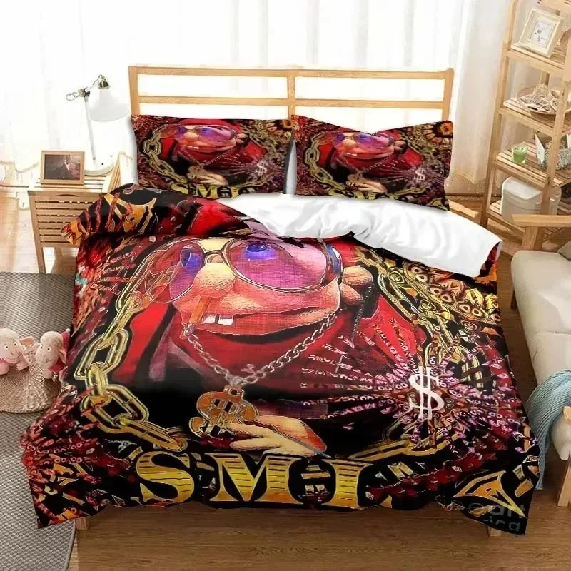 3D Print SML Cartoon Jeffy Bedding Set Bedroom Soft Modern Bedspreads Comefortable Kids Duvet Cover Quilt Cover And Pillowcase