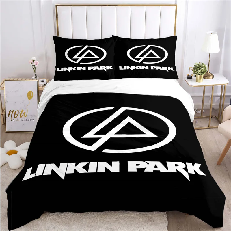 

LL-Linkin P/ark Band Couette 220x240 Duvet Cover Sets Printed Bedding Set Double Queen King Size,Bettbezug