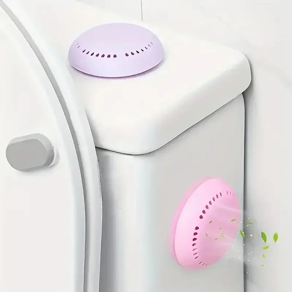 12 SETs Car Air Fresheners Toilet Aromatherapy Long Lasting Deodorization Round Solid Air Freshener Car Interior Accessories