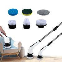 Electric Tub Cleaning Brush Cordless Shower Electric Scrubber Rotatable Toilet Tile Water Stains Cleaning Brush For Shower