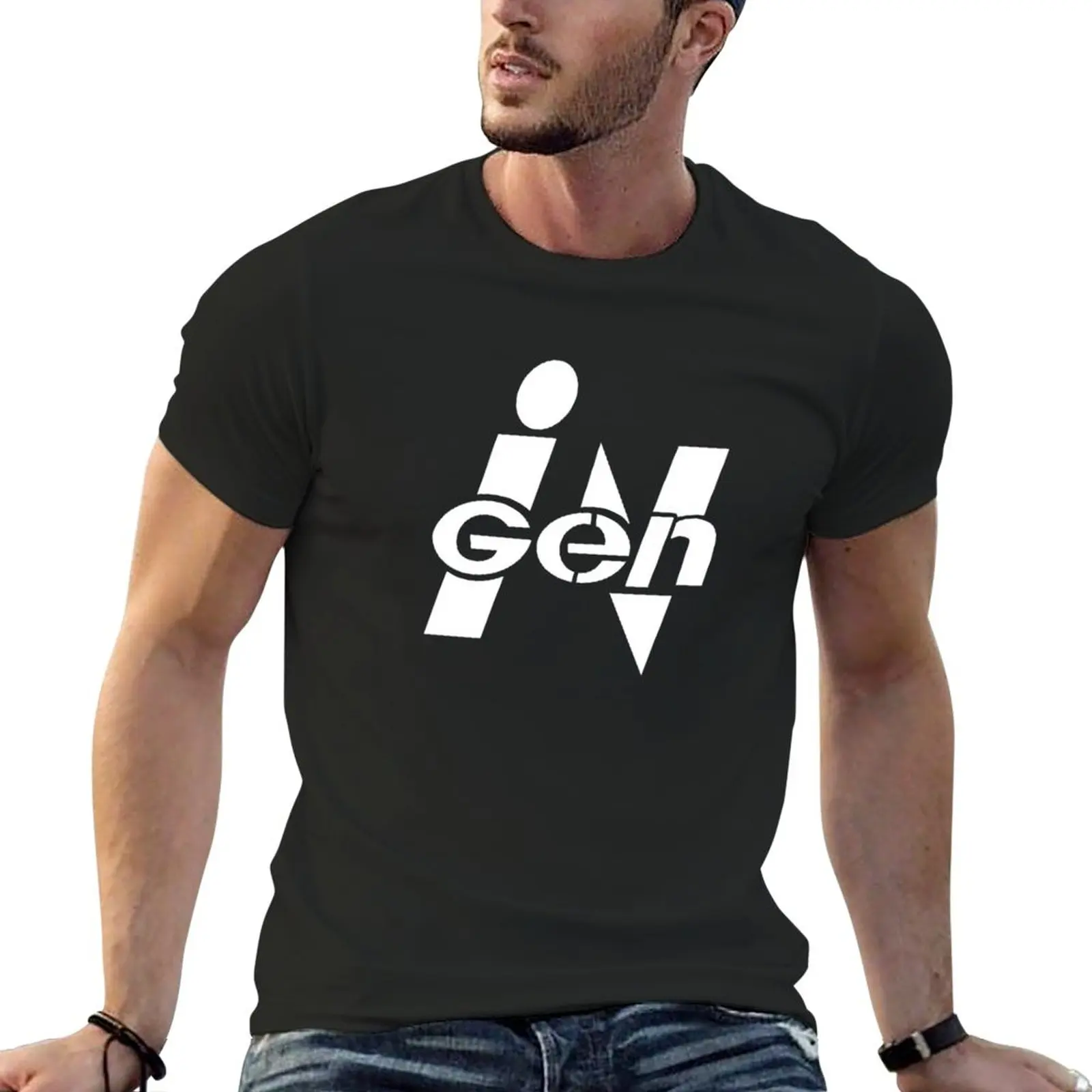 InGen Logo (Original) White High Quality T-Shirt oversized t shirts oversized t shirt mens graphic t-shirts funny