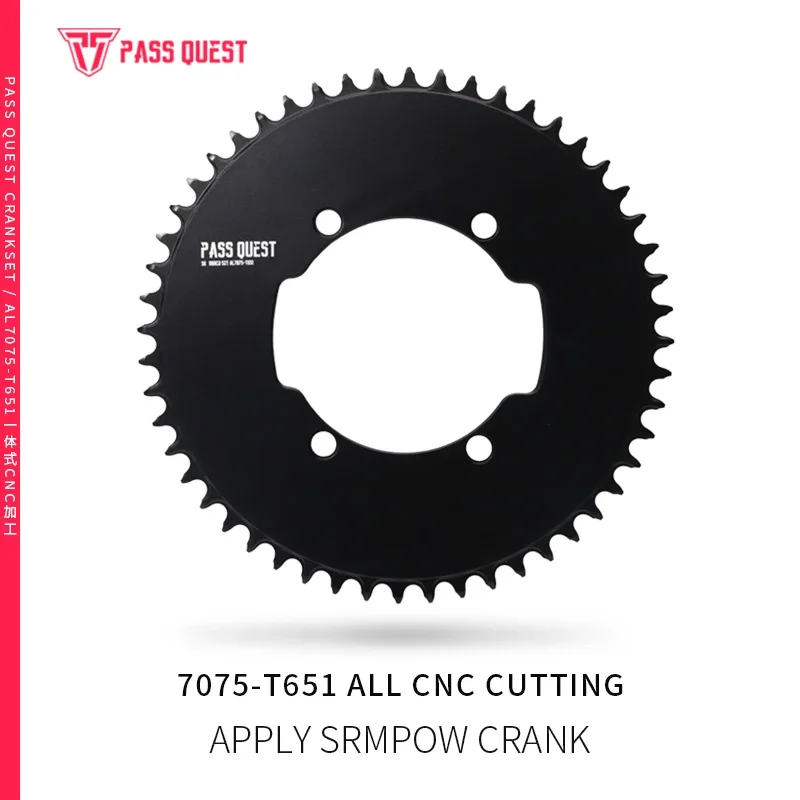 PASS QUEST SR-110 BCD (4-BOLT AERO) ROUND AERO NARROW WIDE CHAINRING