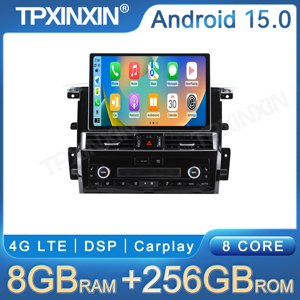 For Nissan Patrol Y62 2012-2020 Armada Android 15 Auto 13.1Inch Car Radio Carplay GPS Tape Recorder DSP Stereo Multimedia Player