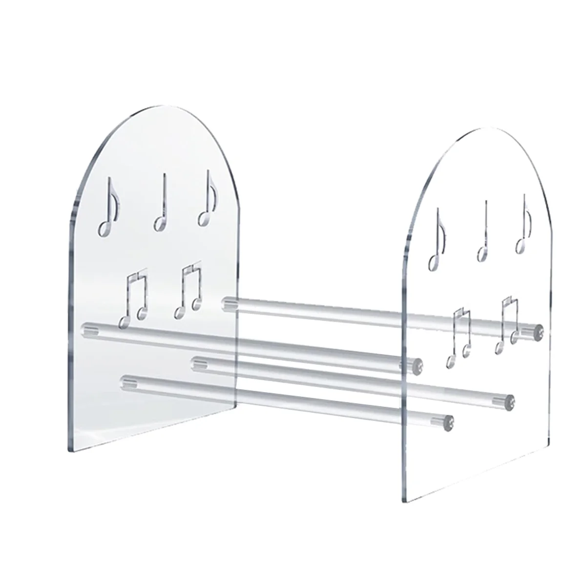 

A96Q-Vinyl Record Holder Desktop Books, Magazine Shelves Acrylic Display Shelf for CD Records Multi-Function Organizer Rack