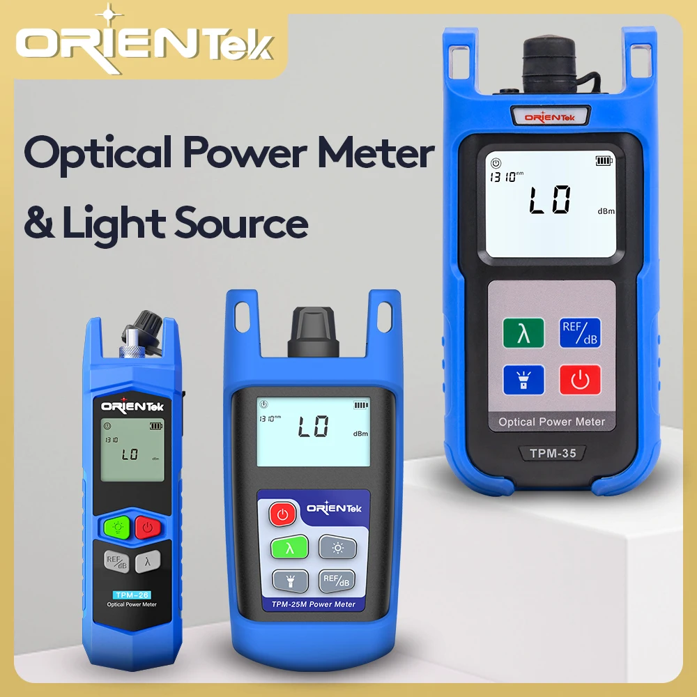 OrienTek Fiber Optic Power Meter Optische Lichtquelle 850/1300/1310/1490/1550nm Optische Power Meter OPM OLS VFL OTDR Tester