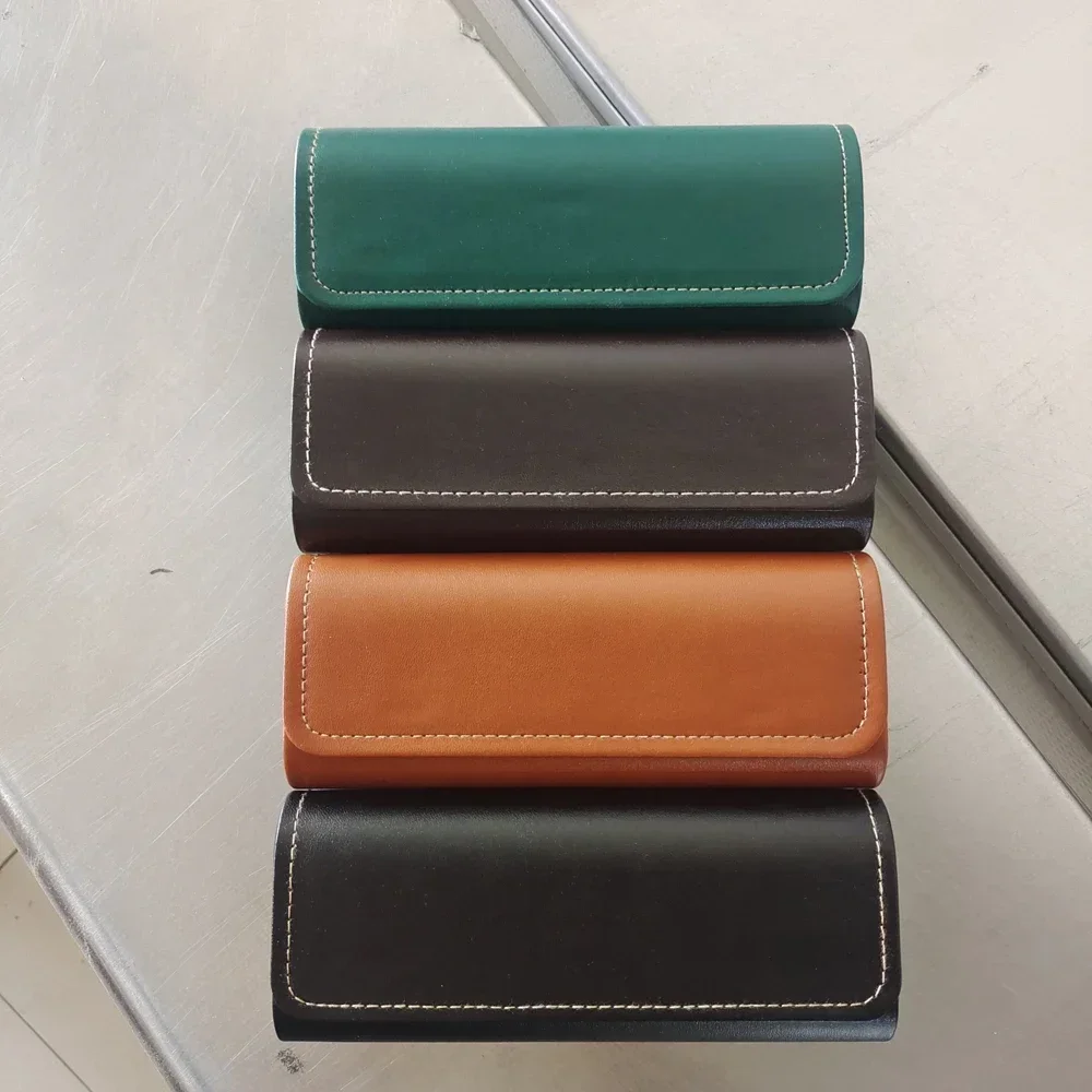 New Myopia Leather Glasses Case Leather Sunglasses Case for Women Eyeglasses Case Sun Glasses Pouch Solid Eyewear Accessories