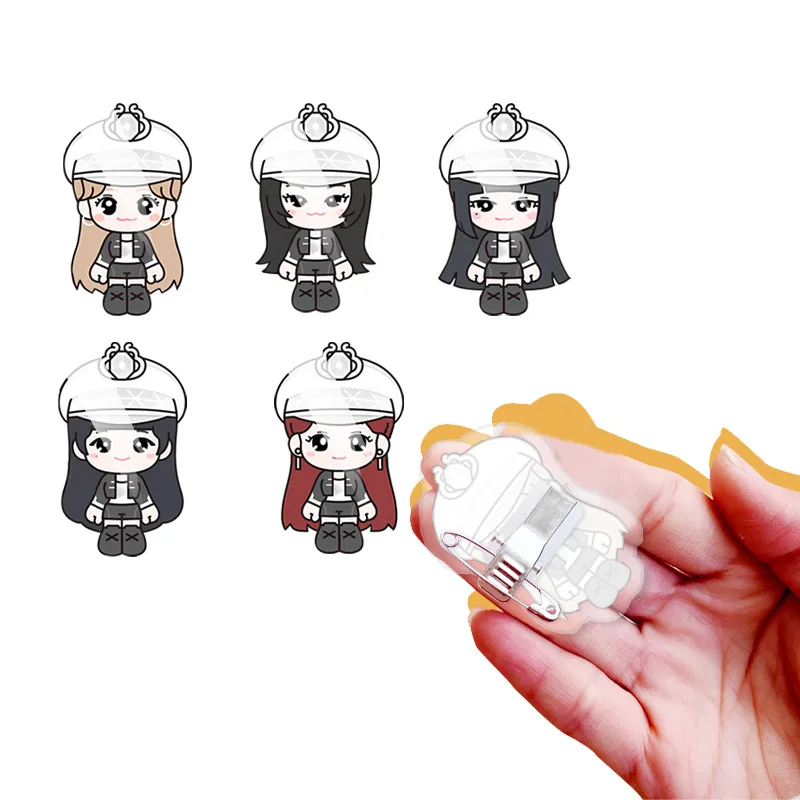 (G) I-DLE Lied Yuqi Cartoon Brosche Promi Peripherie gleichen Stil Clip