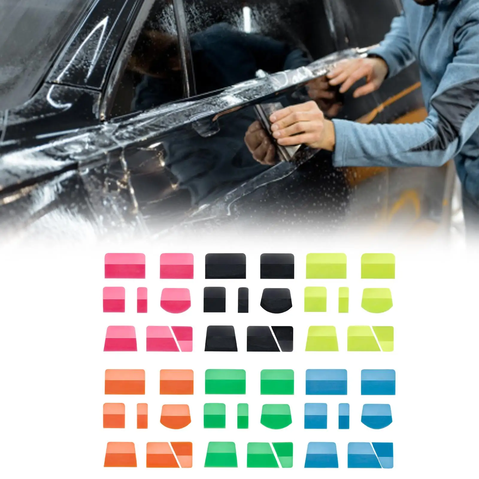 

8x PPF Squeegees ТПУ для установки пленки для защиты краски