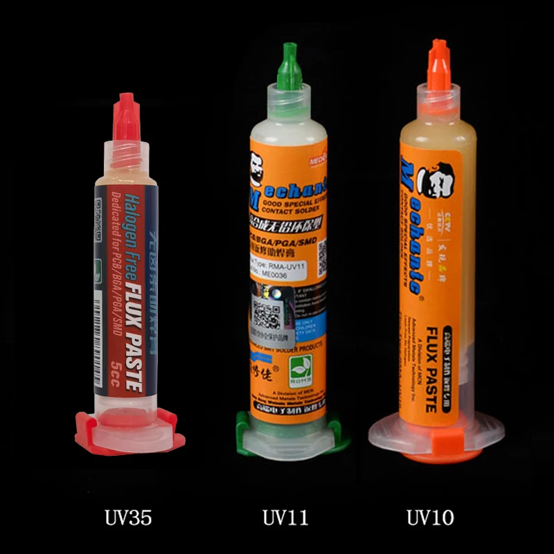 MECHANIC LEAD-Free Solder Paste Flux No-Clean Halogen-Free Soldering Paste Welding Grease Fluxes PCB PGA SMD BGA Rework Tools