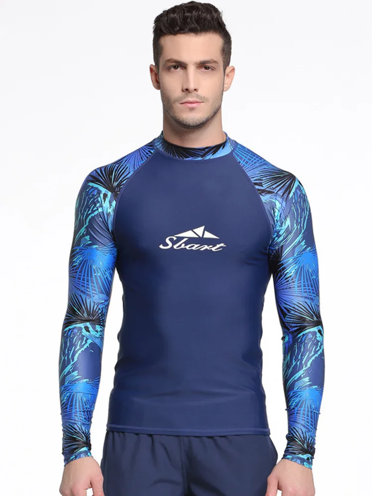 SBART Sail Sunscreen Suit Men's Diving Suit Tight Elastic Split Adult Long Sleeve Jellyfish Suit Diving Suit