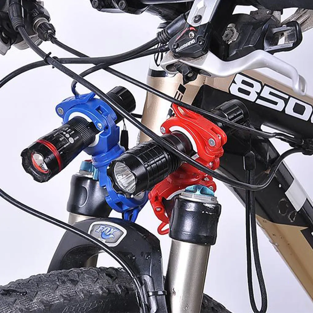 

2pieces Easy To Install Light Bracket Bike Practical And Convenient Durable Bicycle Light Bracket